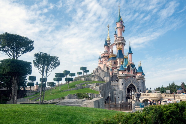Castle of Sleeping Beauty at Disneyland Paris August 28, 2019, P