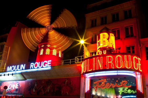 The Moulin Rouge in Paris