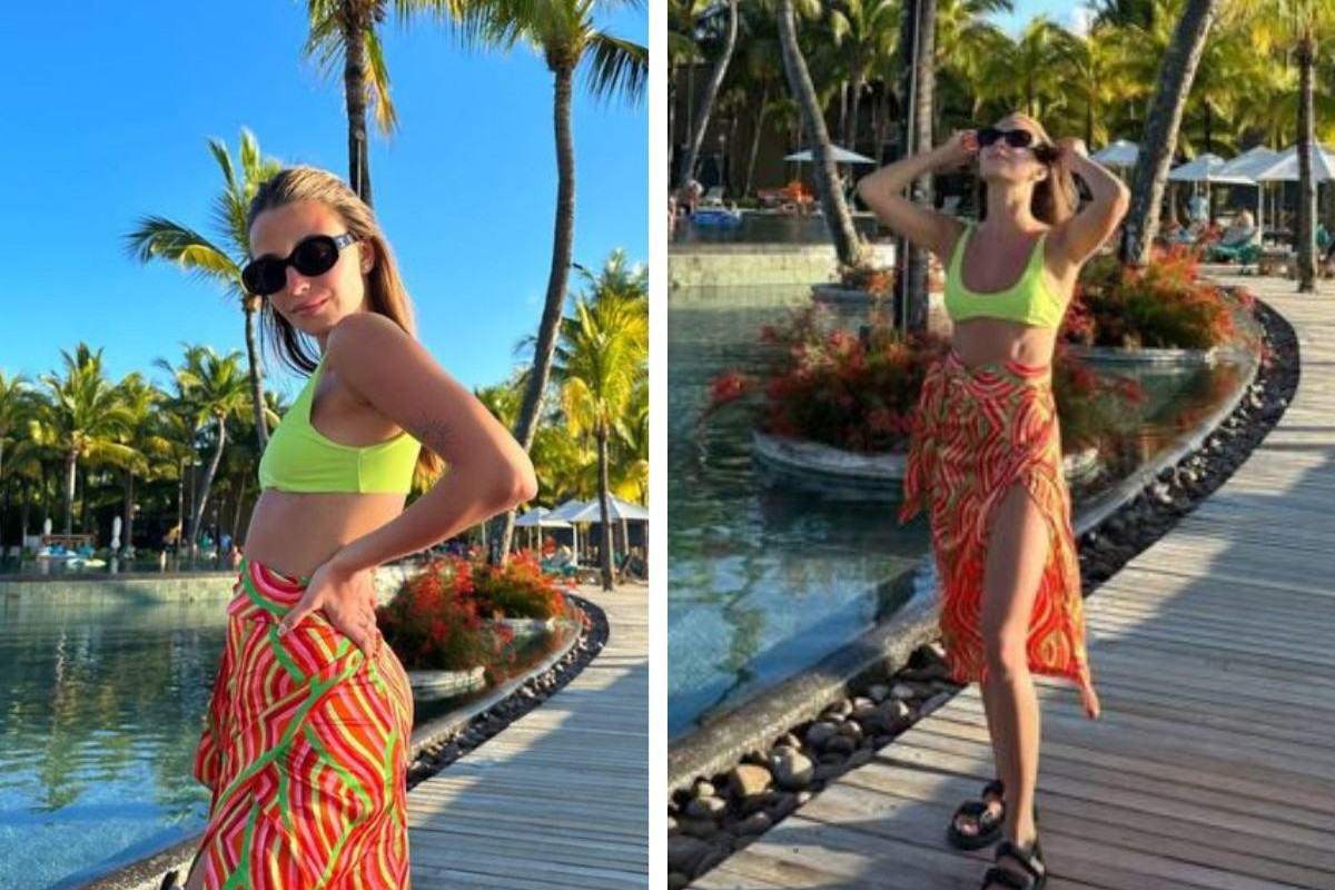 Julia Wieniawa na Mauritus w niebotycznie drogich sandałach2