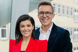 Katarzyna Cichopek i Maciej Kurzajewski świętują 70-lecie TVP