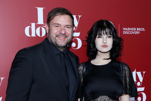 Tomasz Karolak na premierze Listy do M. 5 z córką Leną