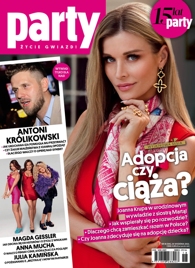 Joanna Krupa na okładce Party 18/2022