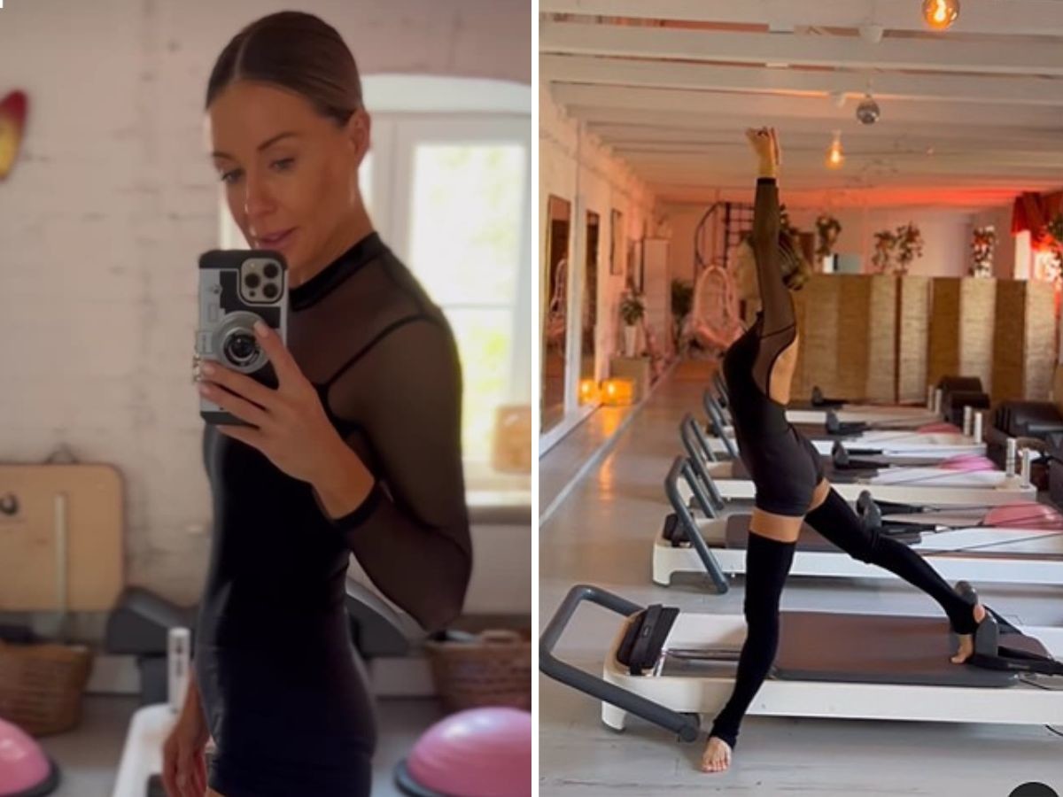 Małgorzata Rozenek ćwiczy pilates