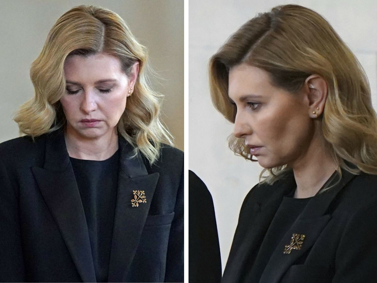 Ołena Załenska przyleciała na pogrzeb królowej
