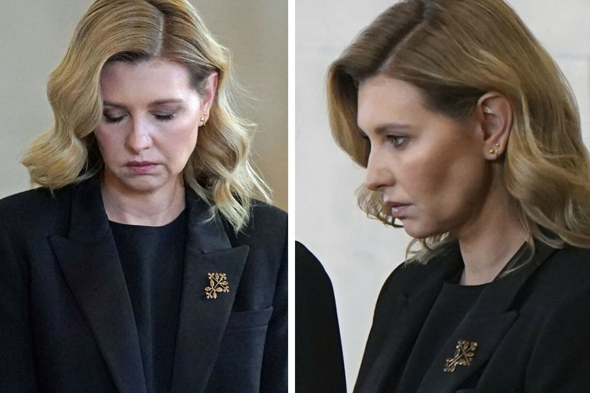 Ołena Załenska przyleciała na pogrzeb królowej