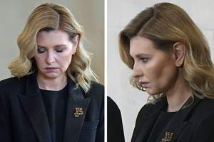 Ołena Załenska przyleciała na pogrzeb królowej