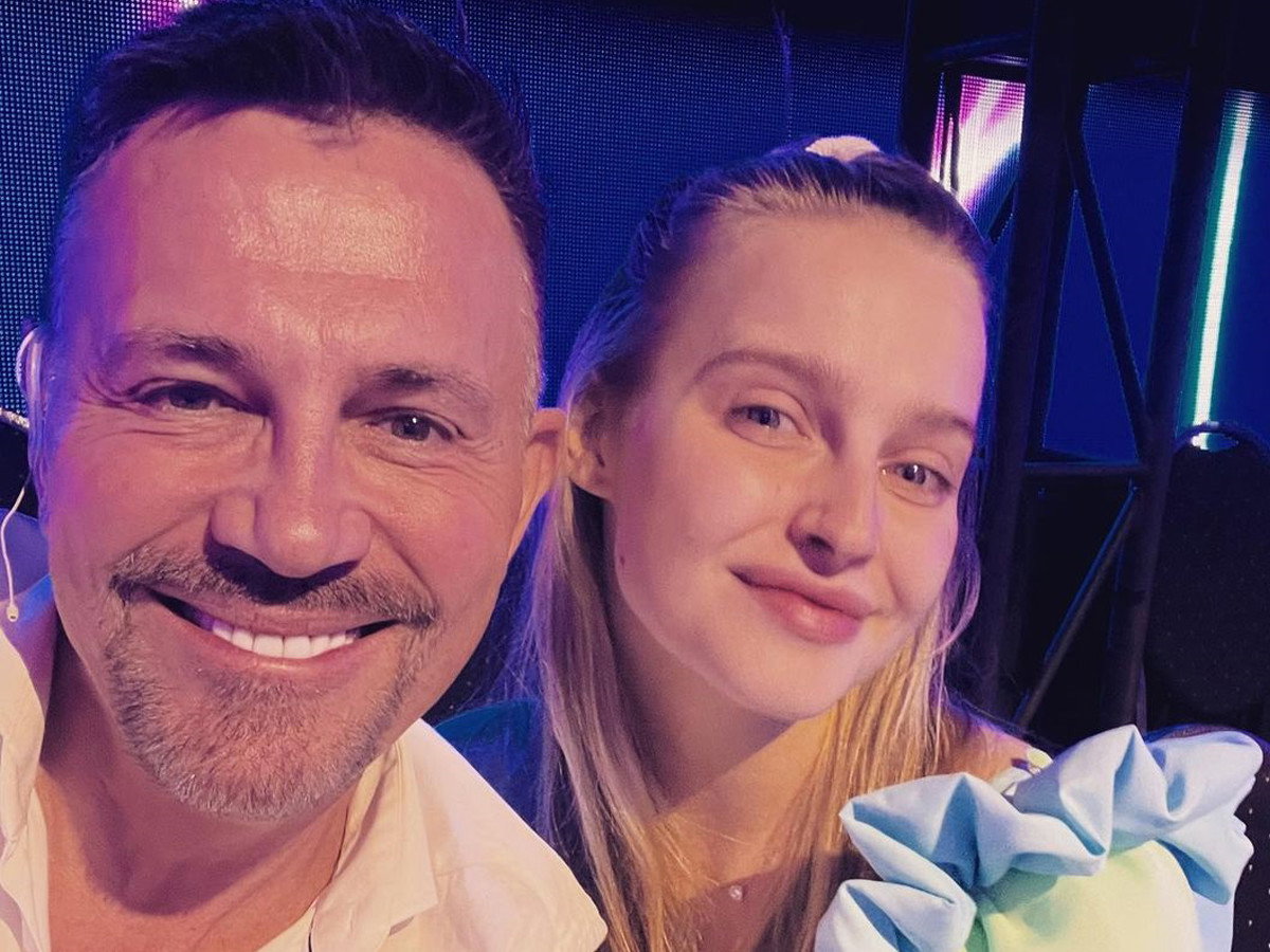 Krzysztof Ibisz i Karolina Pisarek na chwilę przed Tańcem z Gwiazdami