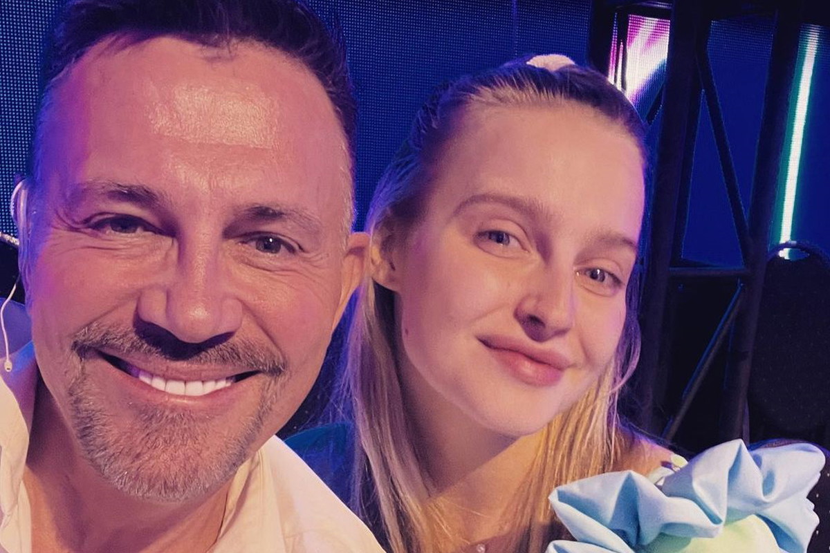 Krzysztof Ibisz i Karolina Pisarek na chwilę przed Tańcem z Gwiazdami