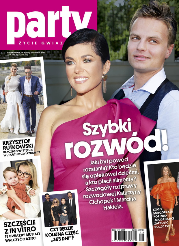 Kasia Cichopek i Marcin Hakiel na okładce Party