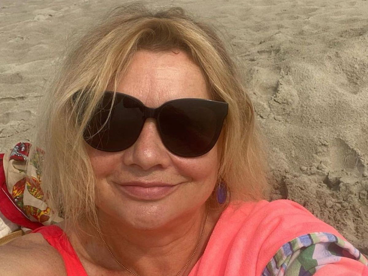 Małgorzata Ostrowska-Królikowska w kostiumie kąpielowym