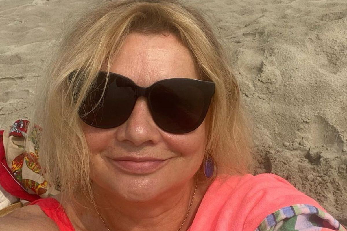 Małgorzata Ostrowska-Królikowska w kostiumie kąpielowym