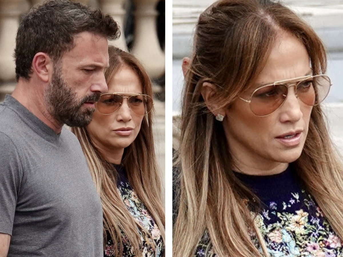 Naburmuszona Jennifer Lopez zwiedza Luwr z torebką za 300 tys. złotych. Nowe zdjęcia paparazzi