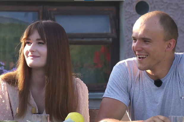 Joanna i Kamil z Rolnik szuka żony na spotkaniu z rodziną