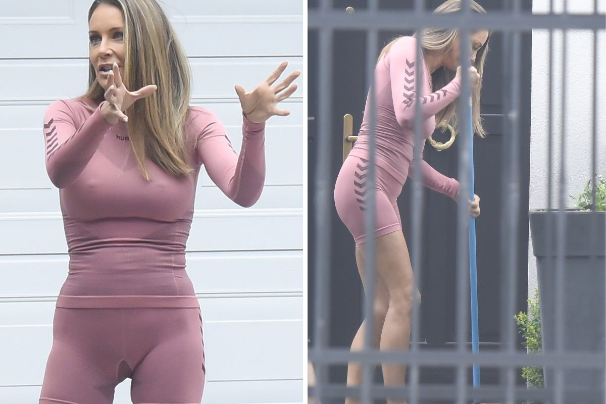 Małgorzata Rozenek urządza ogród w nowej willi. Zabrała się też za porządki. Nowe zdjęcia paparazzi
