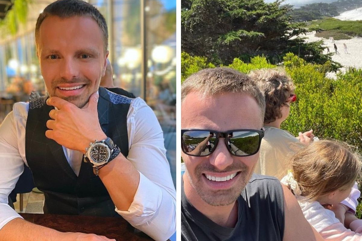 Marcin Hakiel z Heleną i Adamem w USA. Pozowali do zdjęć z gwiazdami