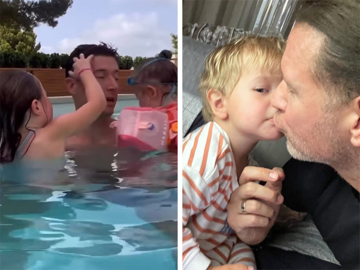 Robert Lewandowski i Radosław Majdan świętują Dzień Ojca
