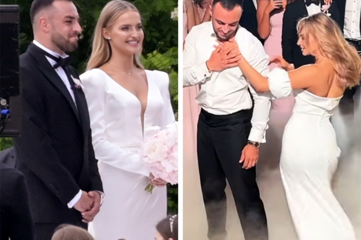 Ślub Karoliny Pisarek i Rogera Salli pierwszy taniec