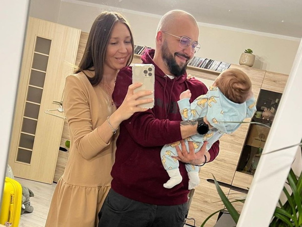 Aneta i Robert z synem