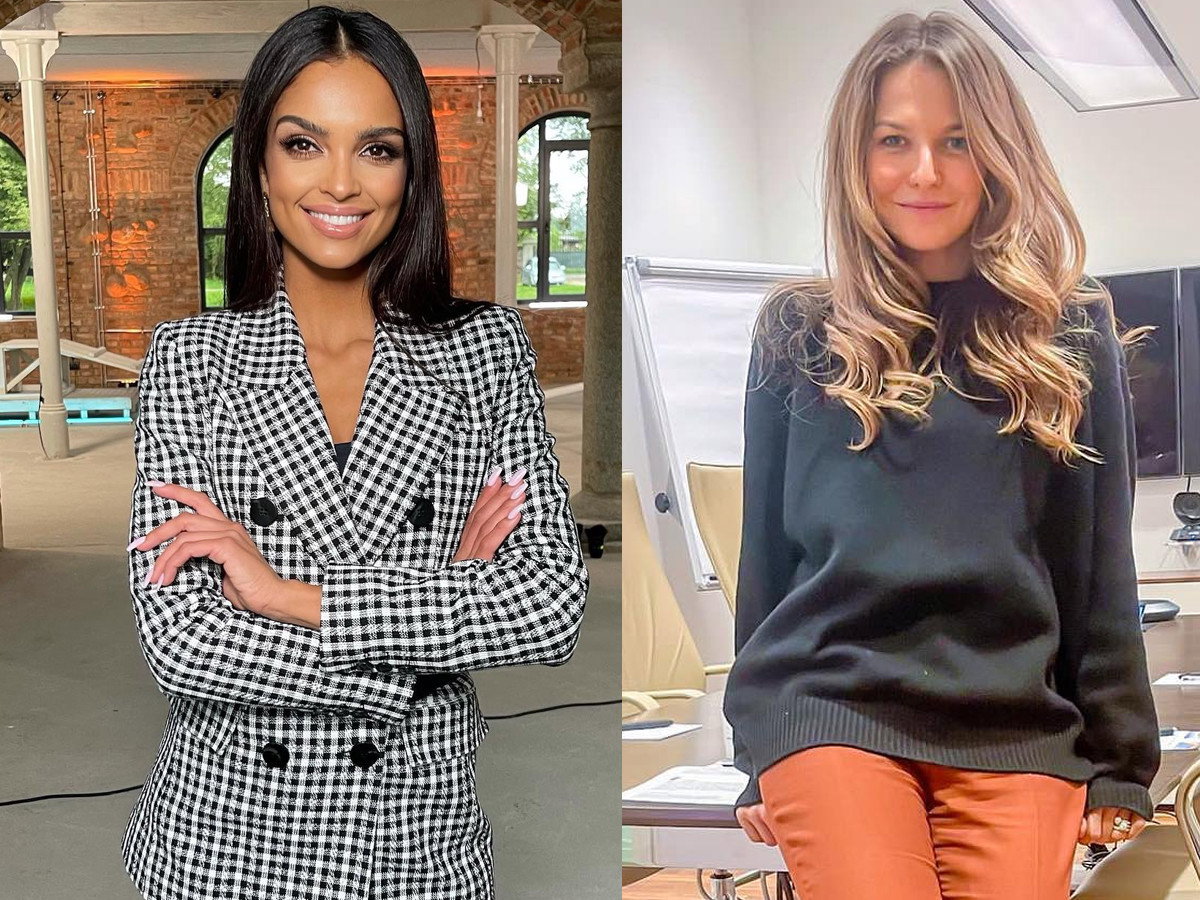 Klaudia El Dursi i Anna Lewandowska w botkach Louis Vuitton na platformie