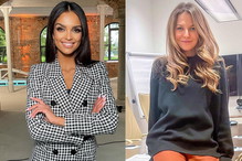 Klaudia El Dursi i Anna Lewandowska w botkach Louis Vuitton na platformie