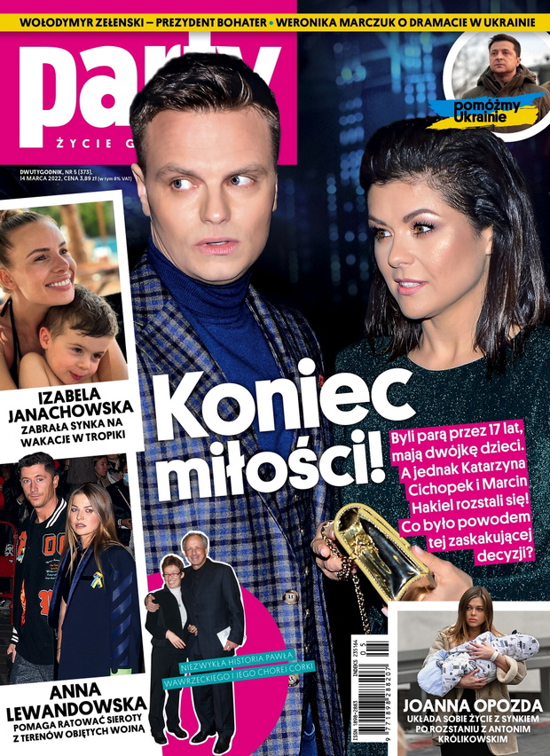 Katarzyna Cichopek i Marcin Hakiel na okładce "Party"