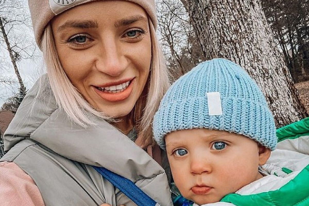 Martyna Gliwińska z synem
