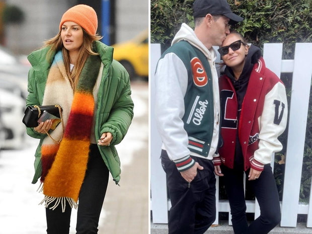 anna lewandowska w kurtce bejsbolówce, jak z sieciówki