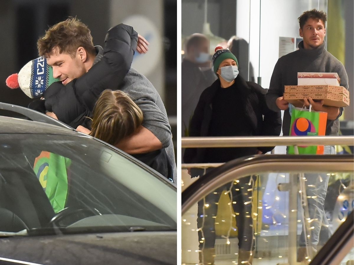 Mikołaj Rozneski z byłą partnerką i synem