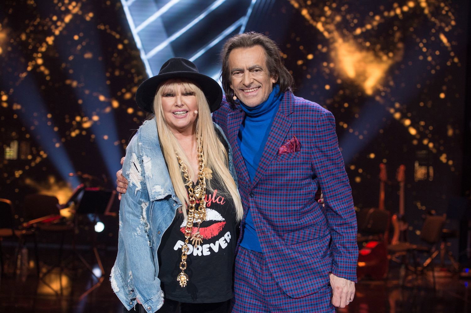Maryla Rodowicz i Witold Paszt na planie "The Voice Senior"