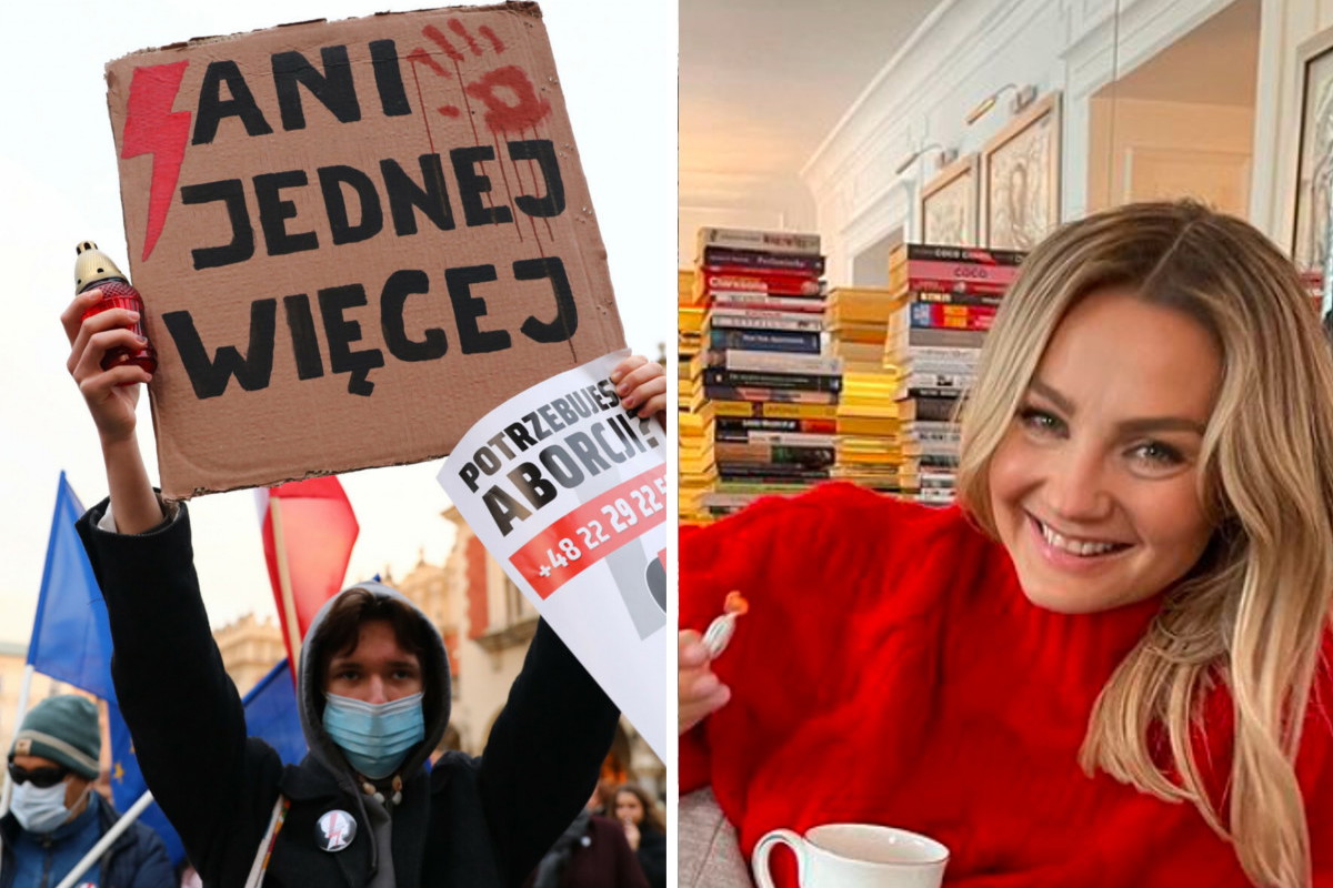 Małgorzata Socha w czasie marszu "Ani jednej więcej" reklamowała... cukierki. Fani grzmią: "jakie to słabe"