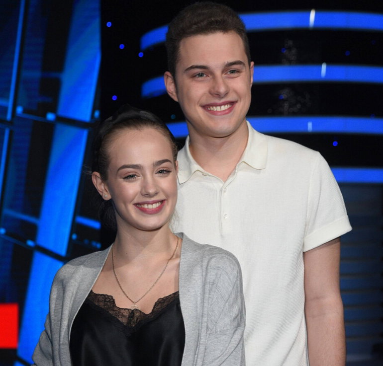 Wiktoria Gąsiewska i Adam Zdrójkowski na Wielkim Teście TVP