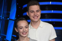 Wiktoria Gąsiewska i Adam Zdrójkowski na Wielkim Teście TVP