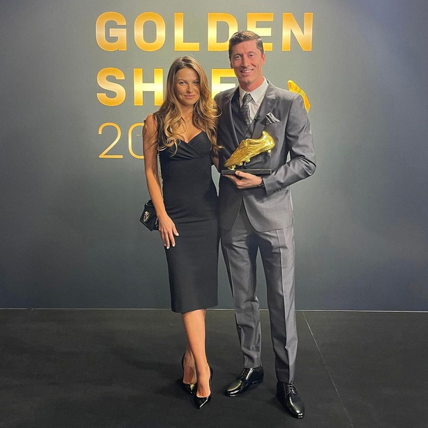 Robert Lewandowski i Anna Lewandowska na gali