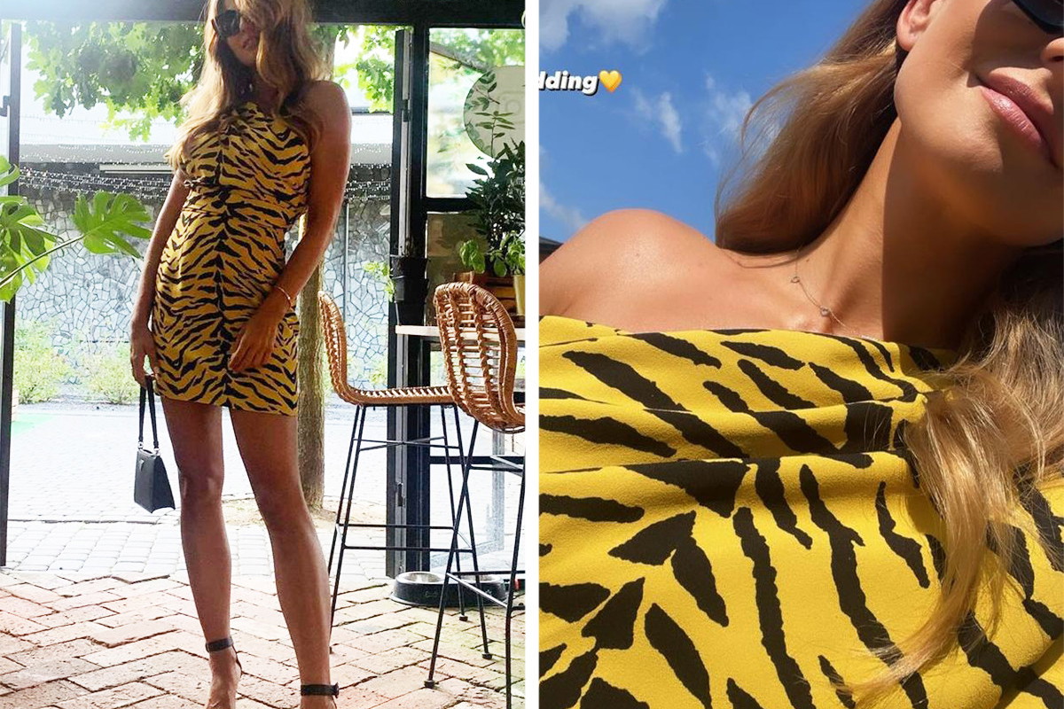 Żółta stylizacja weselna Anny Lewandowskiej