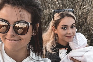 Olga Przybysz z Sylwią Przybysz i jej córką