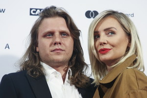 Agnieszka Woźniak-Starak z mężem, Piotrem Woźniakiem-Starakiem