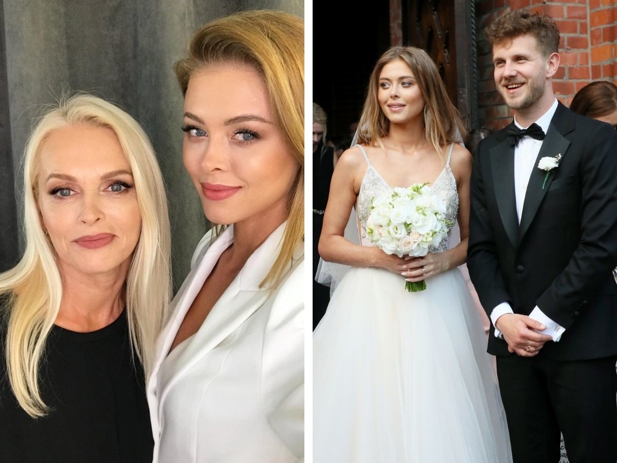 Joanna Opozda z mamą i Antoni Królikowski i Joanna Opozda