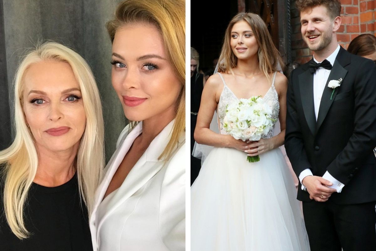 Joanna Opozda z mamą i Antoni Królikowski i Joanna Opozda