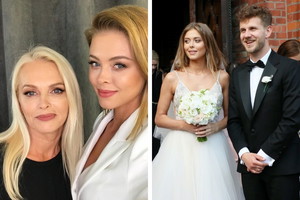 Joanna Opozda z mamą i Antoni Królikowski i Joanna Opozda