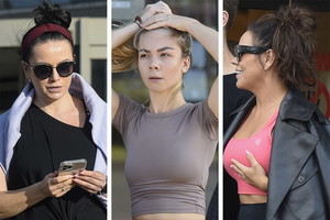 Sylwia Bomba, Iza Małysz i Kinga Sawczuk wychodzą z treningu do Tańca z Gwiazdami