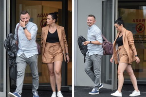 Adam Małysz odbiera Izę Małysz z treningu do "Tańca z gwiazdami"