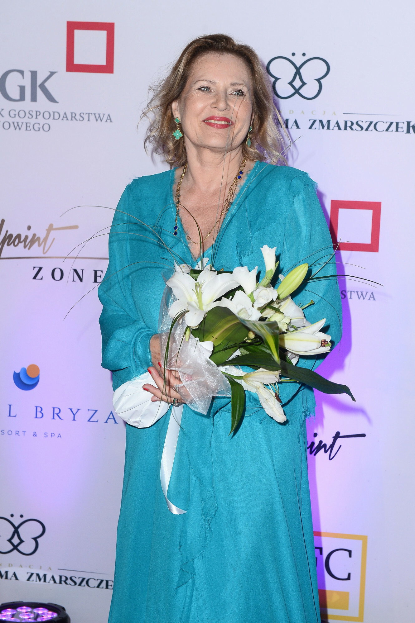 Grażyna Szapołowska na czerwonym dywanie na 90. urodzinach Juraty