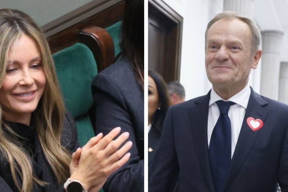 Małgorzata Rozenek i Donald Tusk