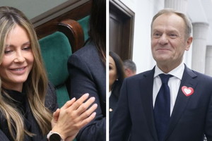 Małgorzata Rozenek i Donald Tusk