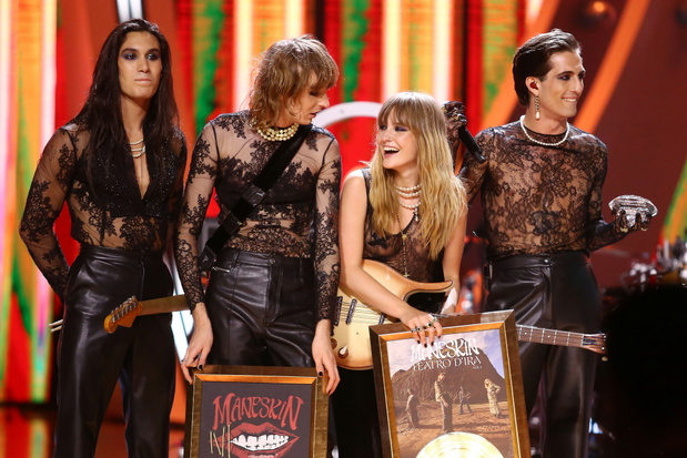Maneskin na scenie w Sopocie