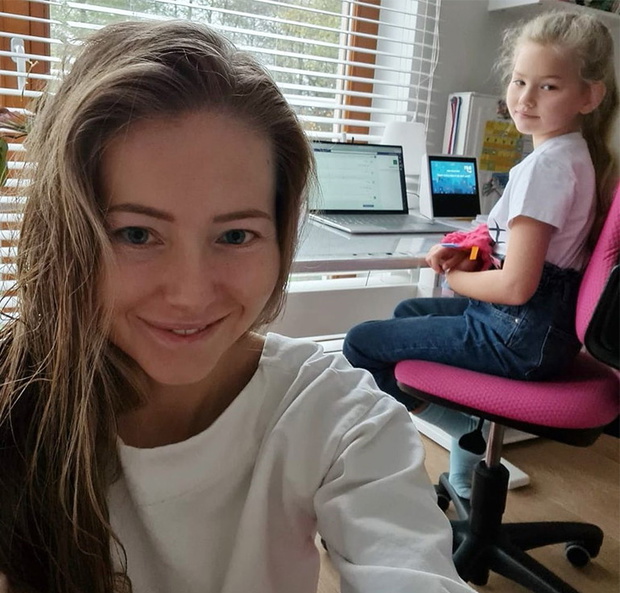 Agata Rubik o nauce zdalnej córek