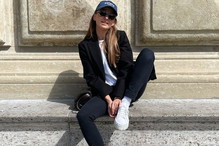 Anna Lewandowska w białych sneakersach Prada za 2500 zł