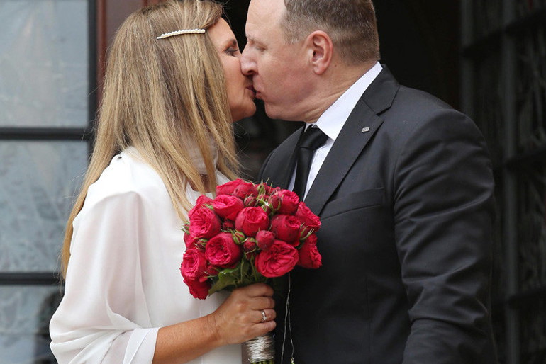 Jacek Kurski z żoną