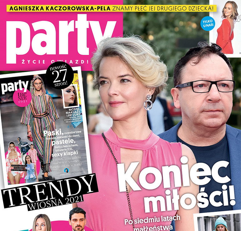 Monika Zamachowska i Zbigniew Zamachowski na okłądce "Party". Koniec małżeństwa
