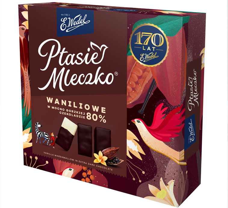 Nowy wariant pianek Ptasie Mleczko z okazji 170 lat E.Wedel